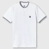 Pretty Green Allesley Tipped Grandad White Outlet