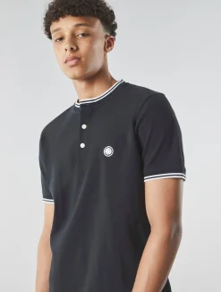 Pretty Green Allesley Tipped Grandad Black Flash Sale