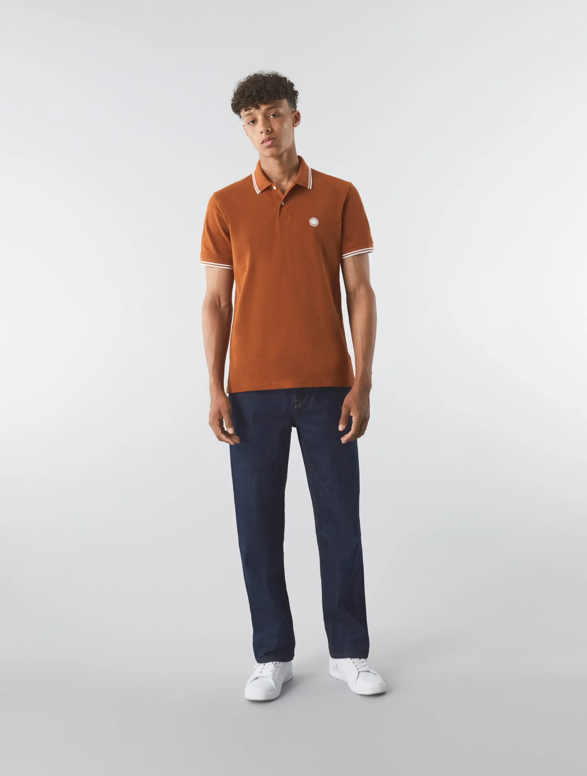 Pretty Green Barton Polo Orange Discount