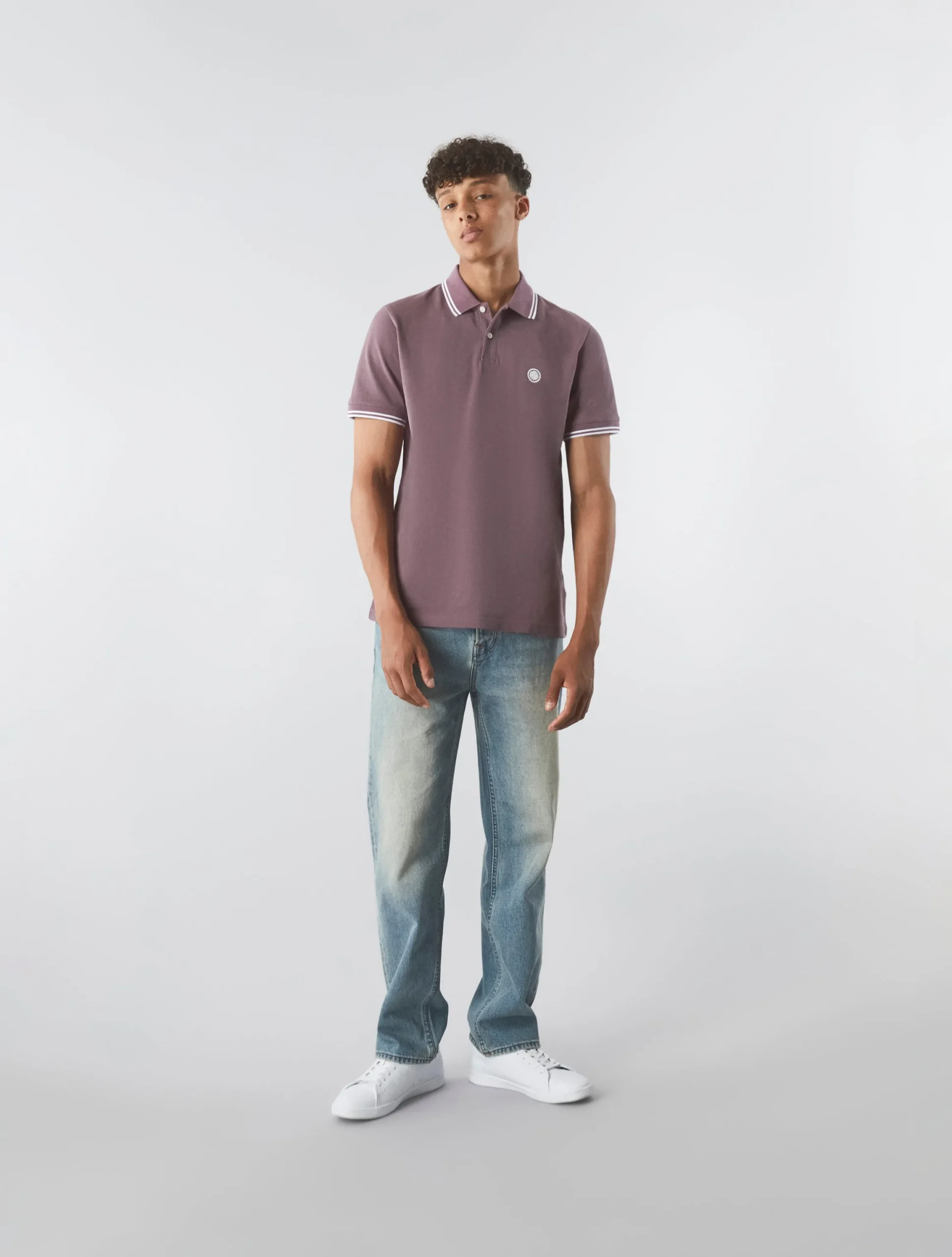 Pretty Green Barton Polo Purple Online