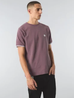 Pretty Green Barton Tshirt Purple Flash Sale