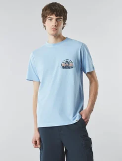Pretty Green Beach Club T-shirt Blue Sale
