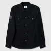 Pretty Green Benett Corduroy Shirt Black Hot