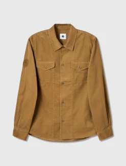Pretty Green Benett Corduroy Shirt Sand Online