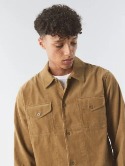 Pretty Green Benett Corduroy Shirt Sand Online