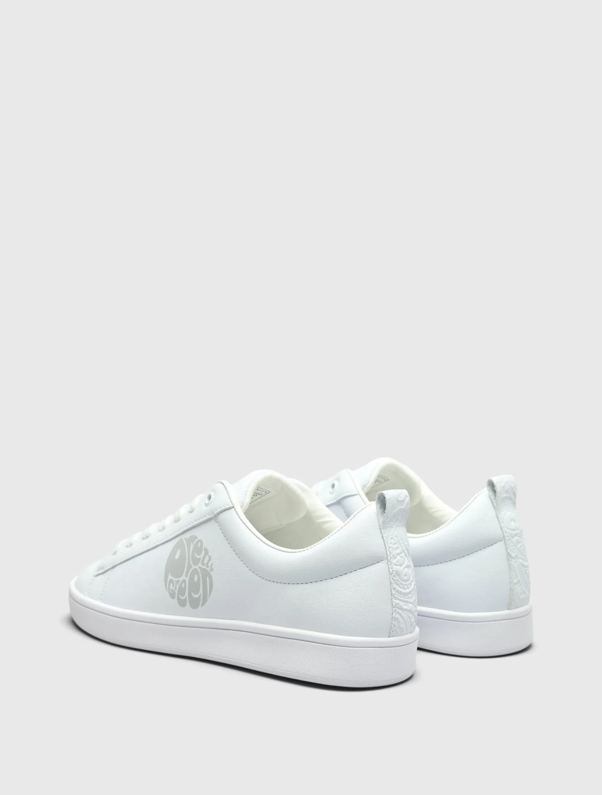 Pretty Green Blanco Trainer White Cheap