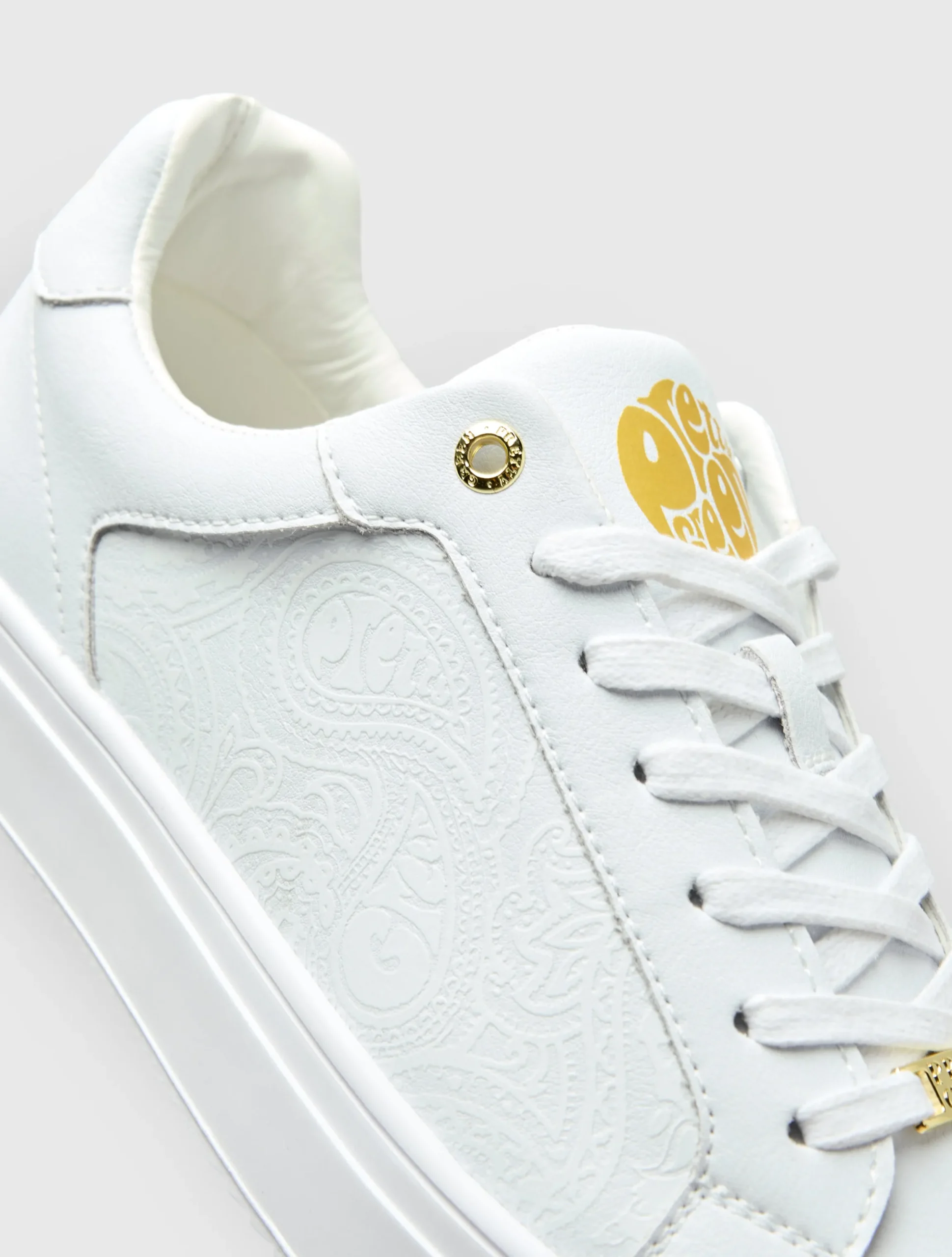 Pretty Green Cali Trainer White Outlet