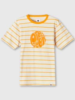 Pretty Green Capella Stripe Logo T-shirt Flash Sale