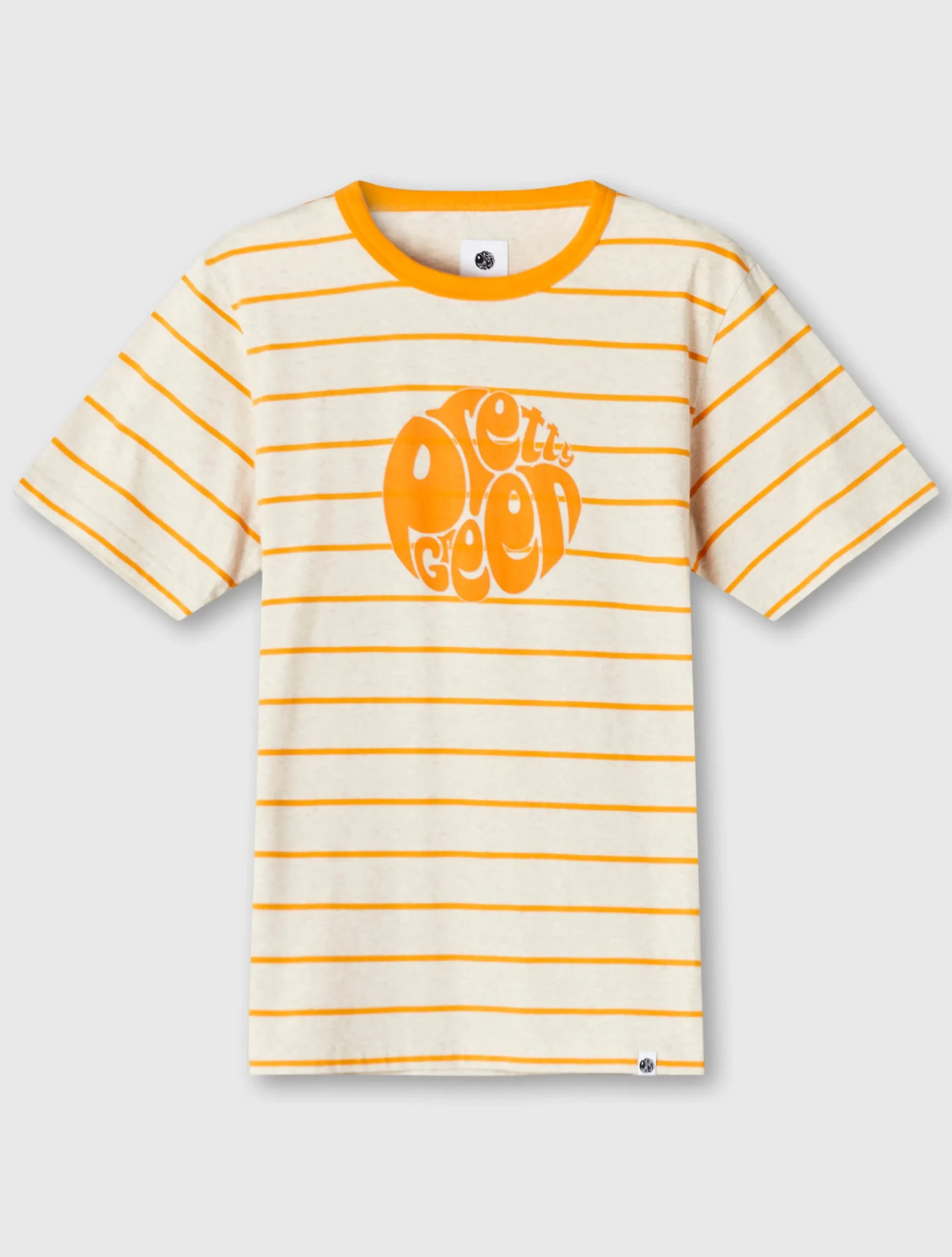 Pretty Green Capella Stripe Logo T-shirt Flash Sale