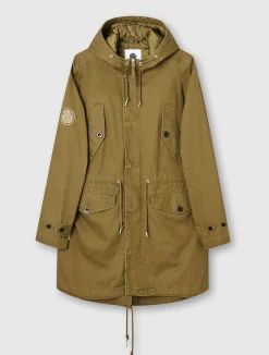 Pretty Green Cassette Parka Khaki Flash Sale