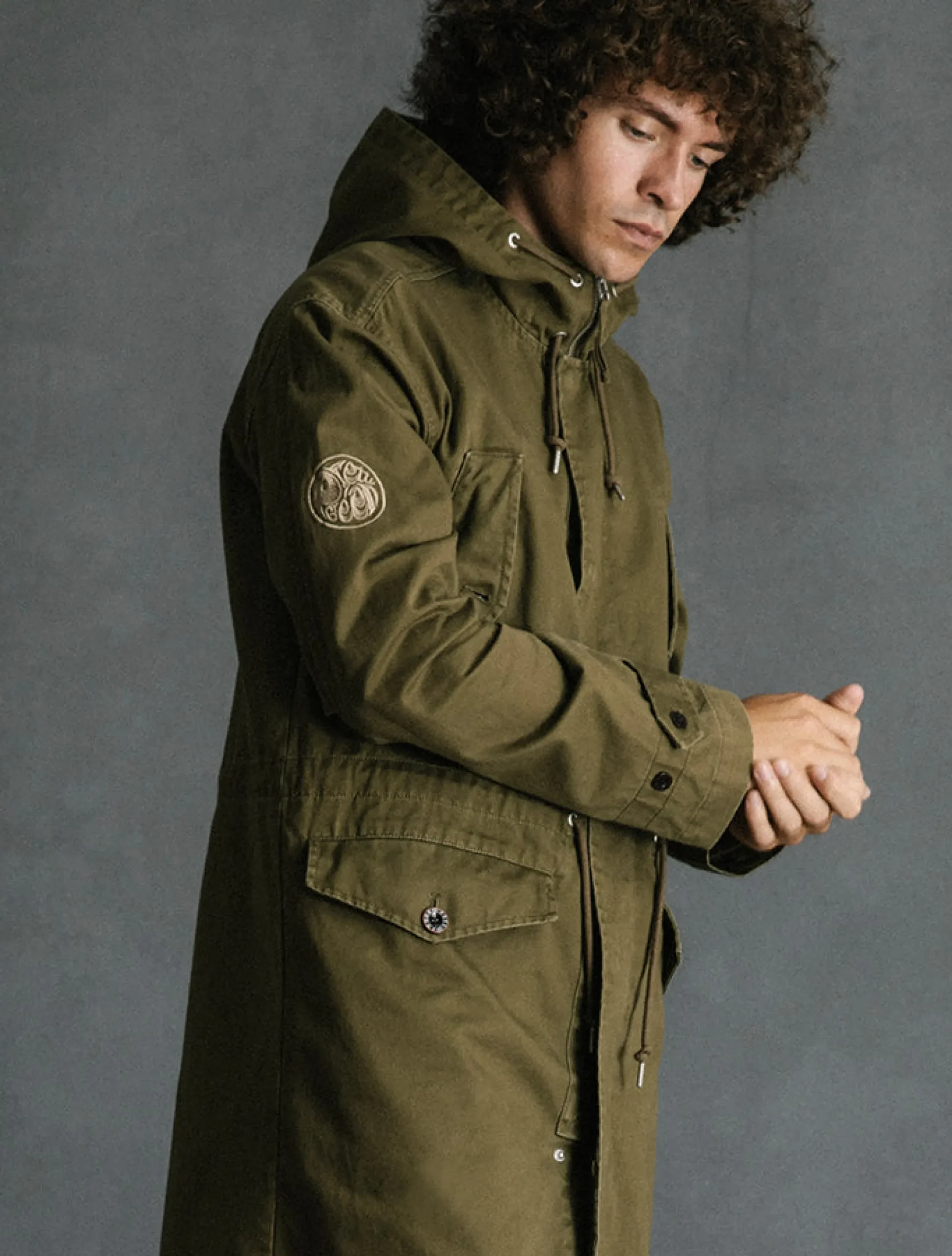 Pretty Green Cassette Parka Khaki Flash Sale