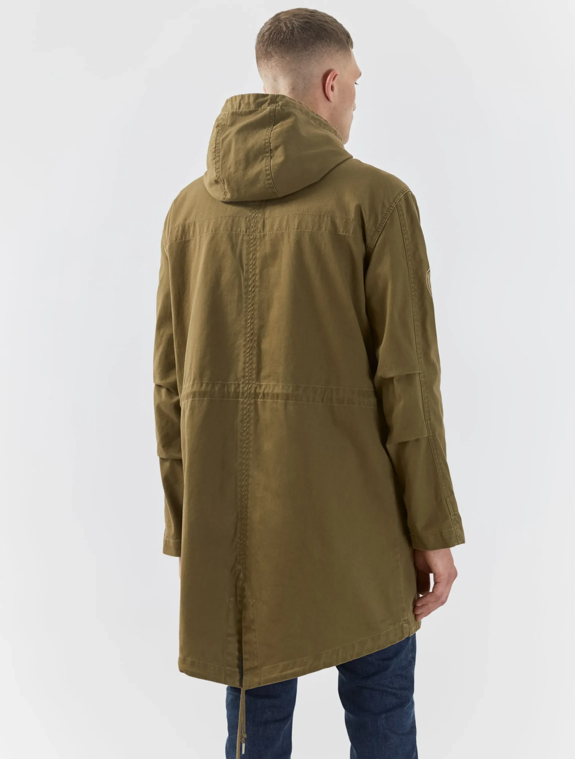 Pretty Green Cassette Parka Khaki Flash Sale