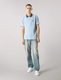 Pretty Green Contrast Collar Polo Shirt Outlet