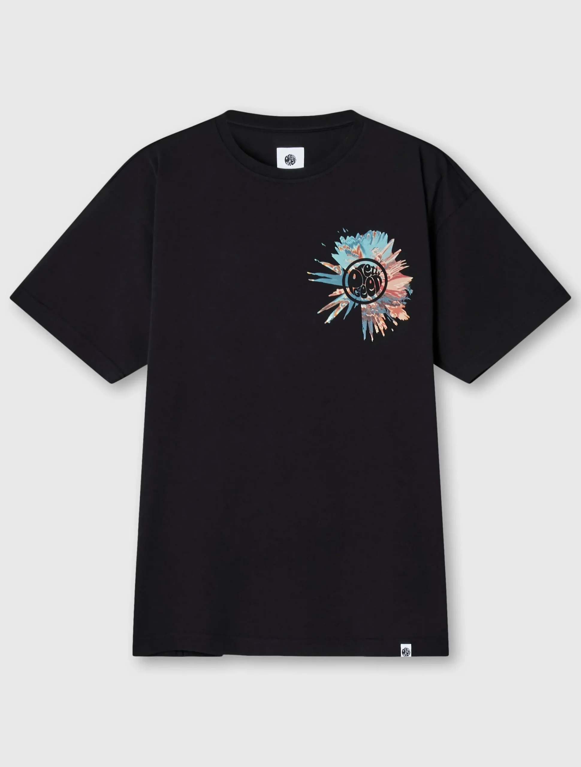Pretty Green Distort Oversized T-shirt Hot