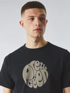 Pretty Green Gillespie T-shirt Black Best Sale