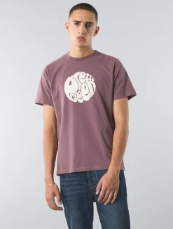 Pretty Green Gillespie T-shirt Purple Flash Sale
