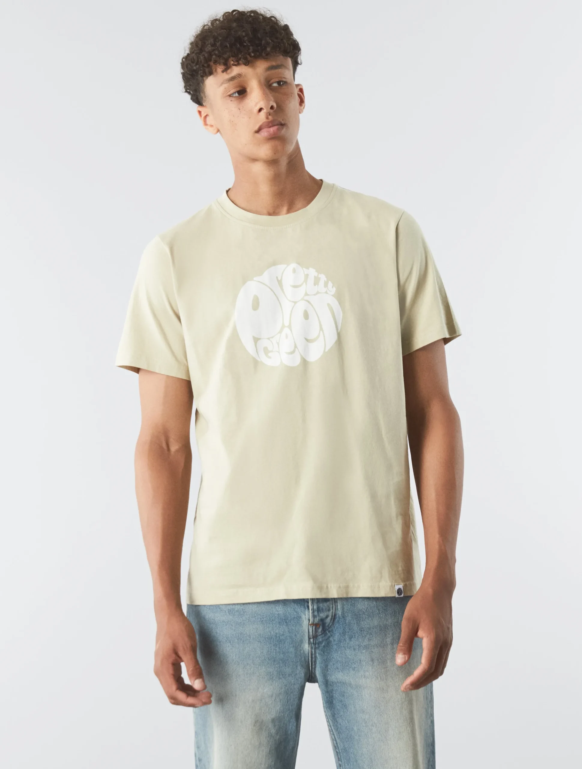 Pretty Green Gillespie T-shirt Taupe Discount