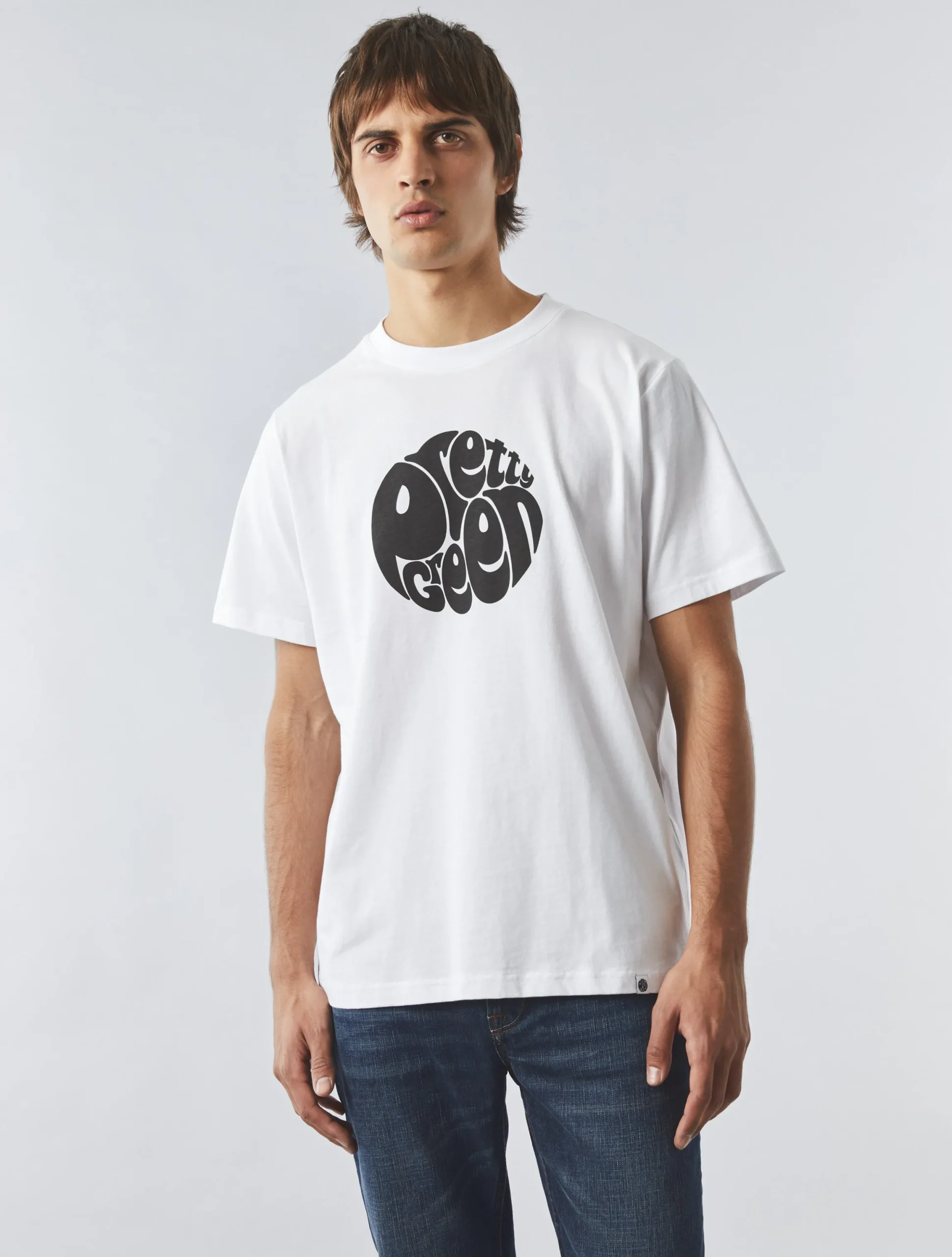 Pretty Green Gillespie T-shirt White New