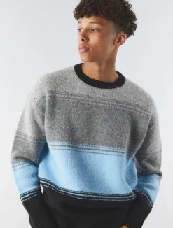 Pretty Green Gradient Stripe Knit Cheap