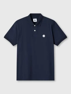 Pretty Green Jerry Jersey Polo Navy Clearance