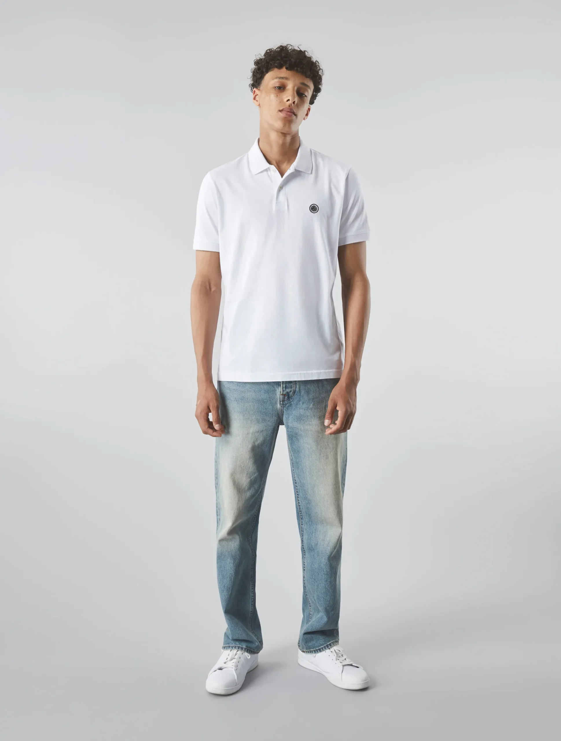 Pretty Green Jerry Jersey Polo White Online