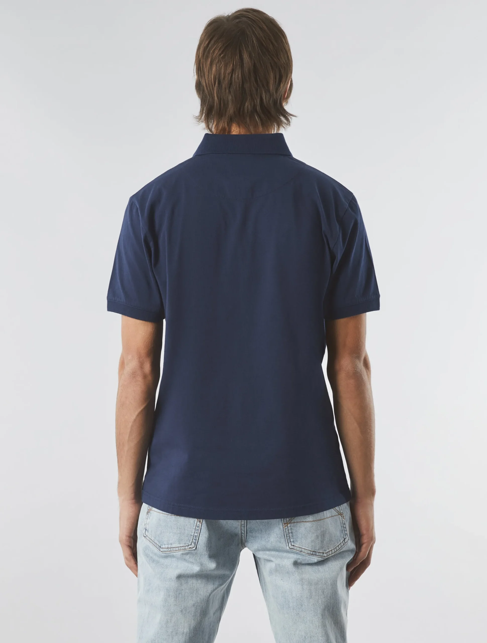 Pretty Green Jersey Polo Navy Cheap