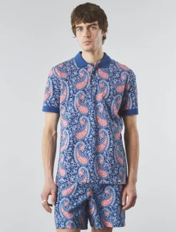 Pretty Green Laguna Paisley Polo New