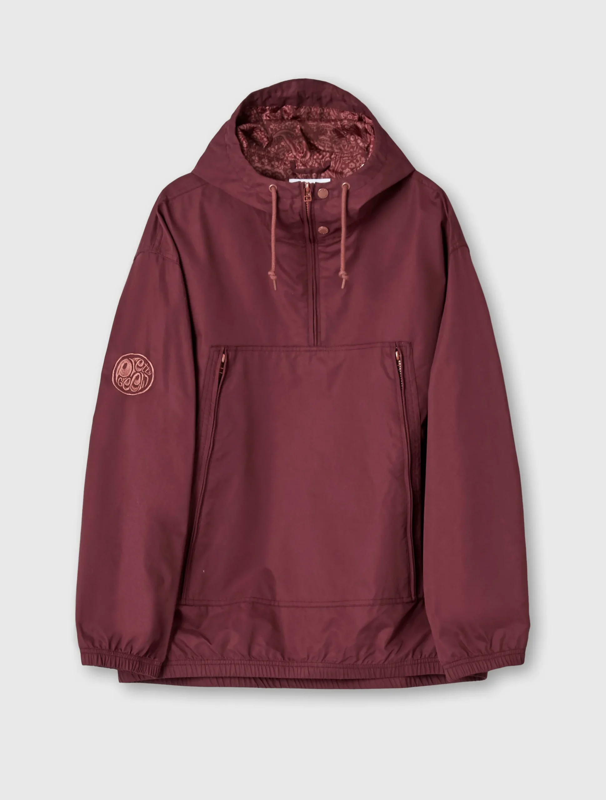 Pretty Green Lewis Overhead Jacket Burgundy Best