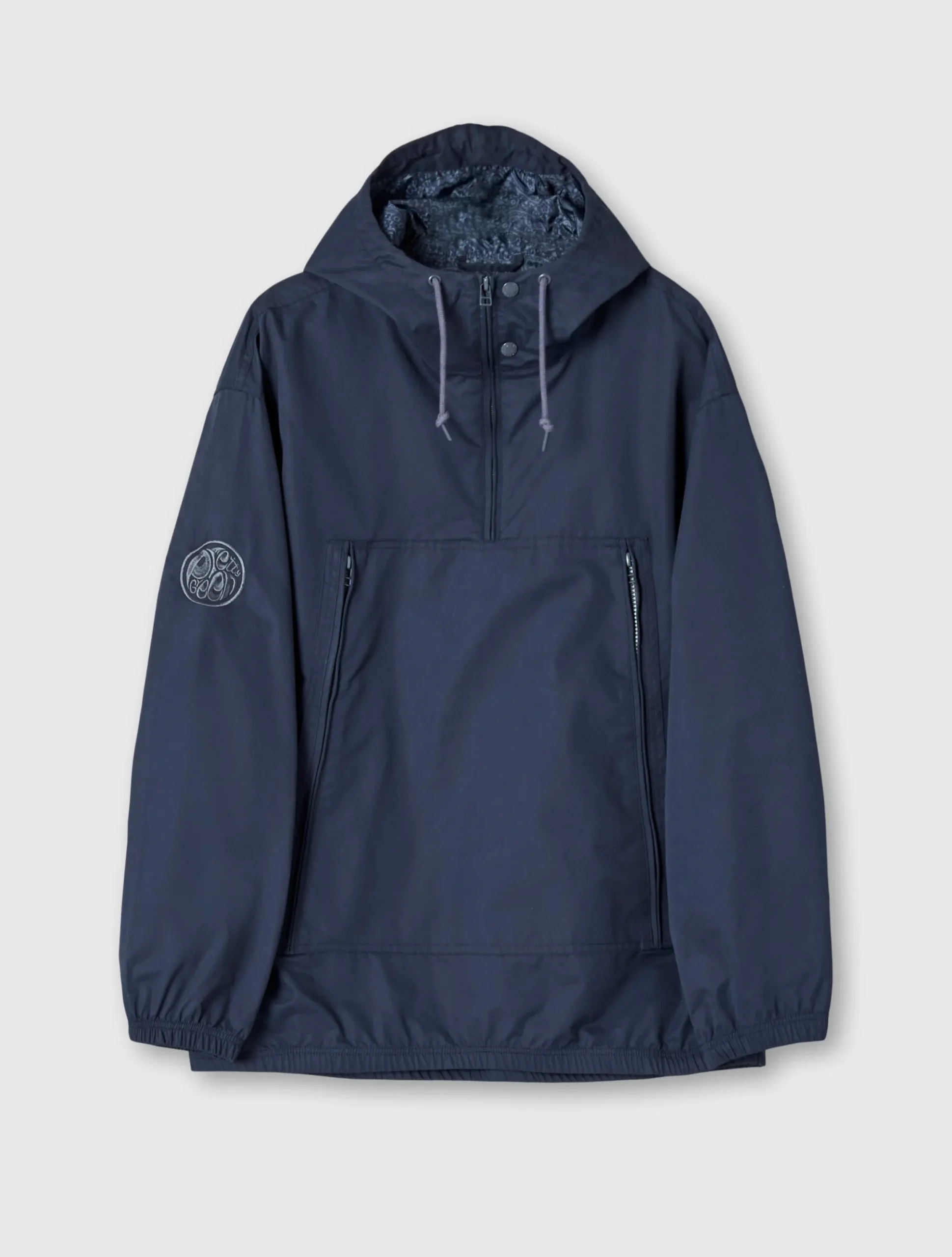 Pretty Green Lewis Overhead Jacket Navy Clearance
