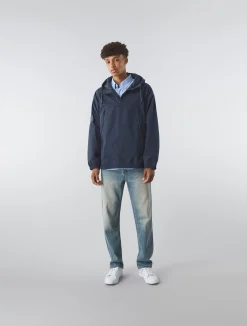 Pretty Green Lewis Overhead Jacket Navy Clearance