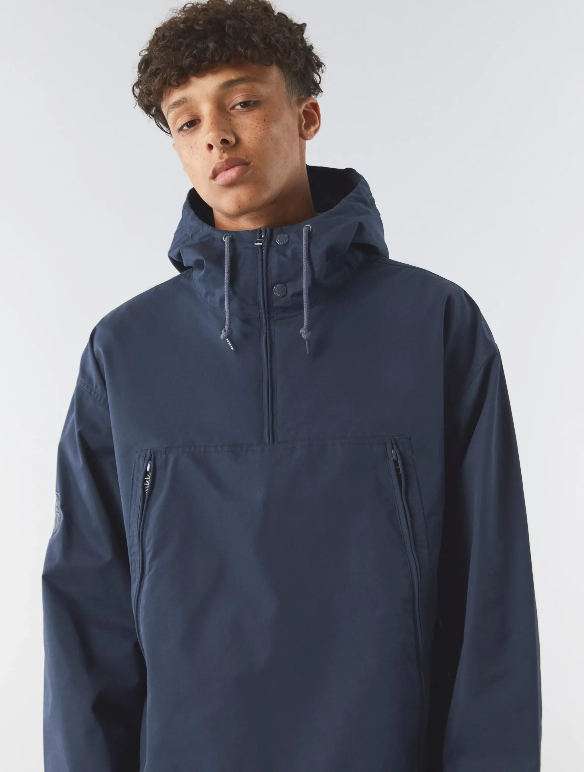 Pretty Green Lewis Overhead Jacket Navy Clearance