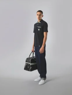 Pretty Green Live Forever Pocket Polo Black Outlet