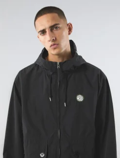 Pretty Green Live Forever Zip Up Jacket Black Outlet
