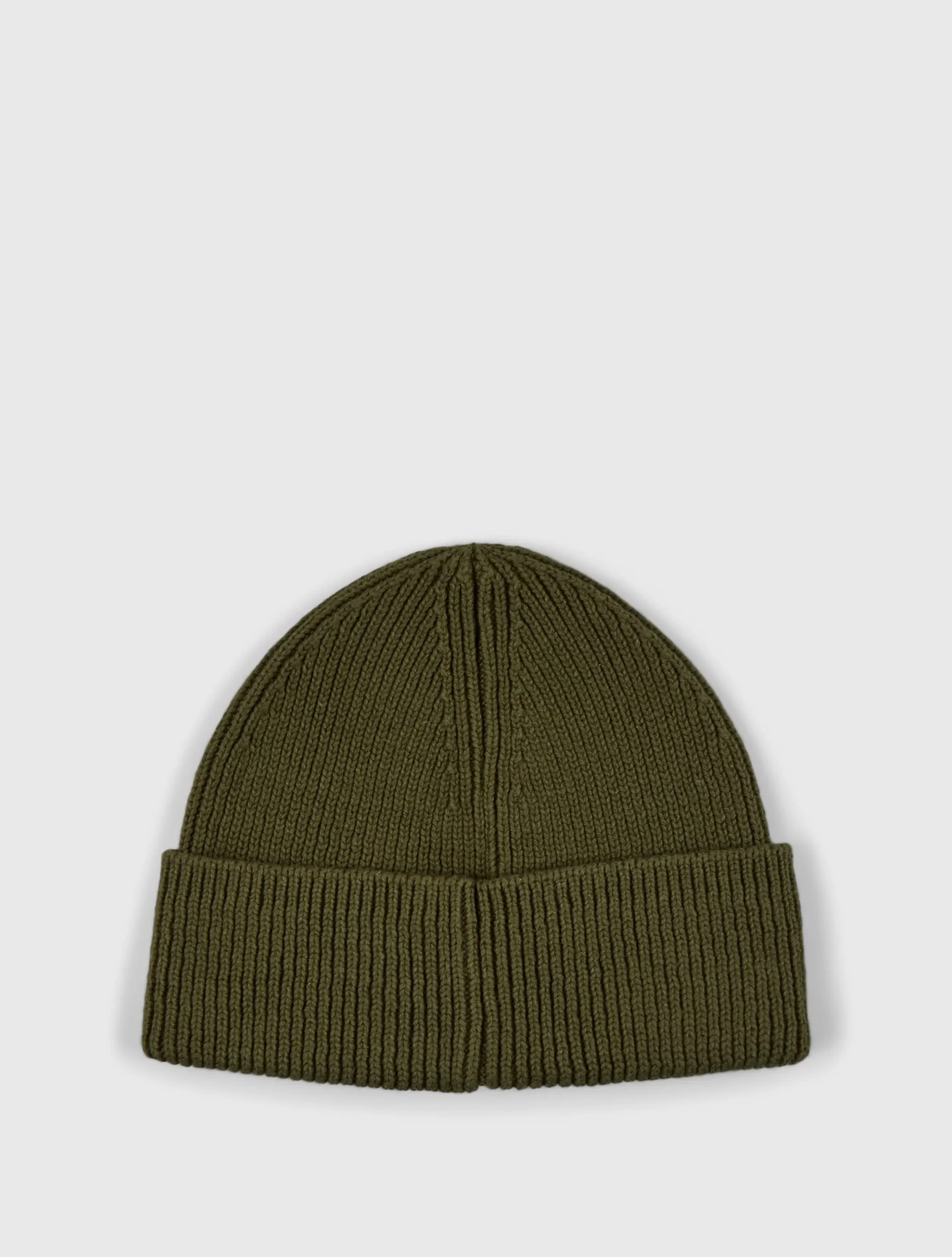 Pretty Green Logo Knit Beanie Khaki Fashion