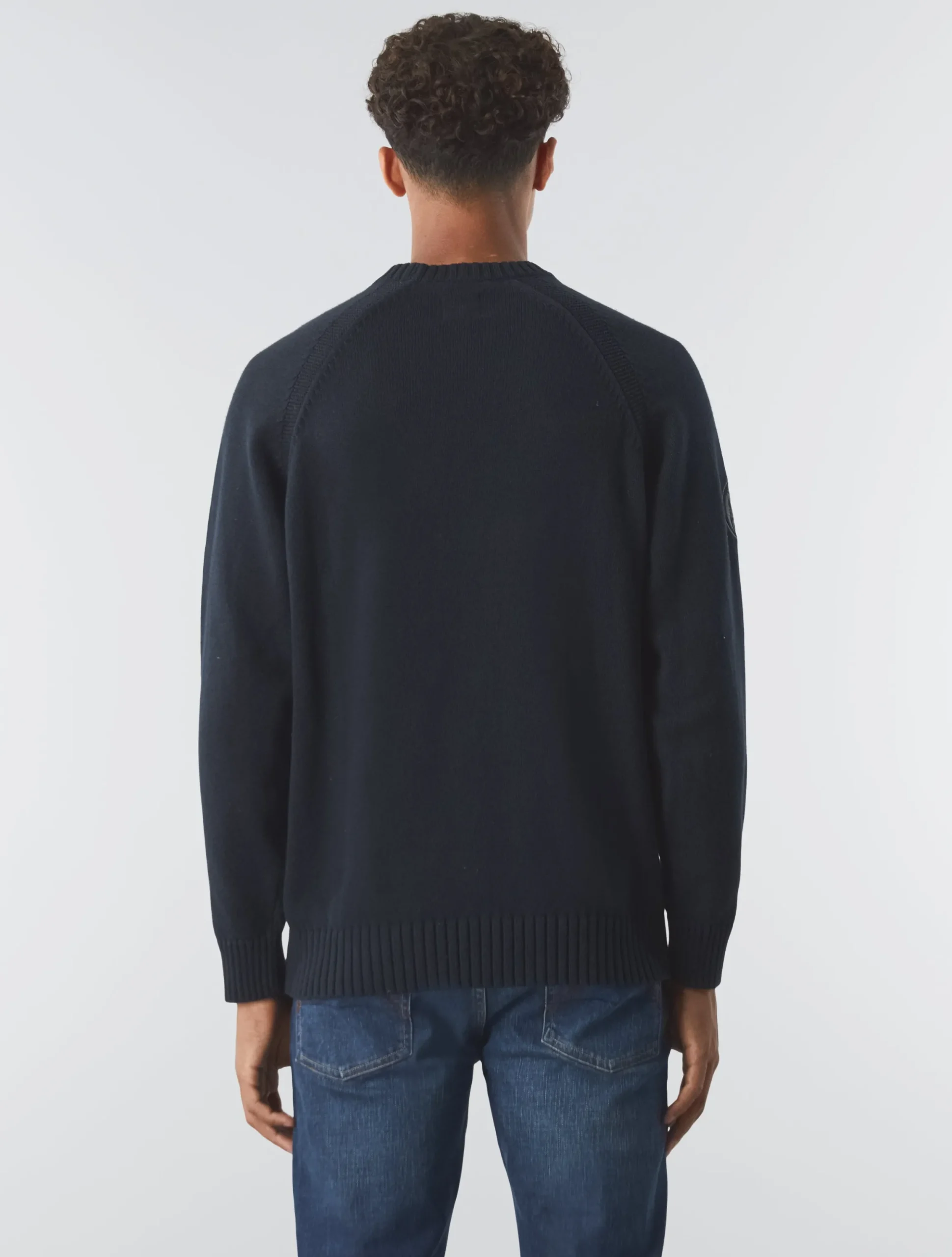 Pretty Green Mason Crew Knit Black Clearance