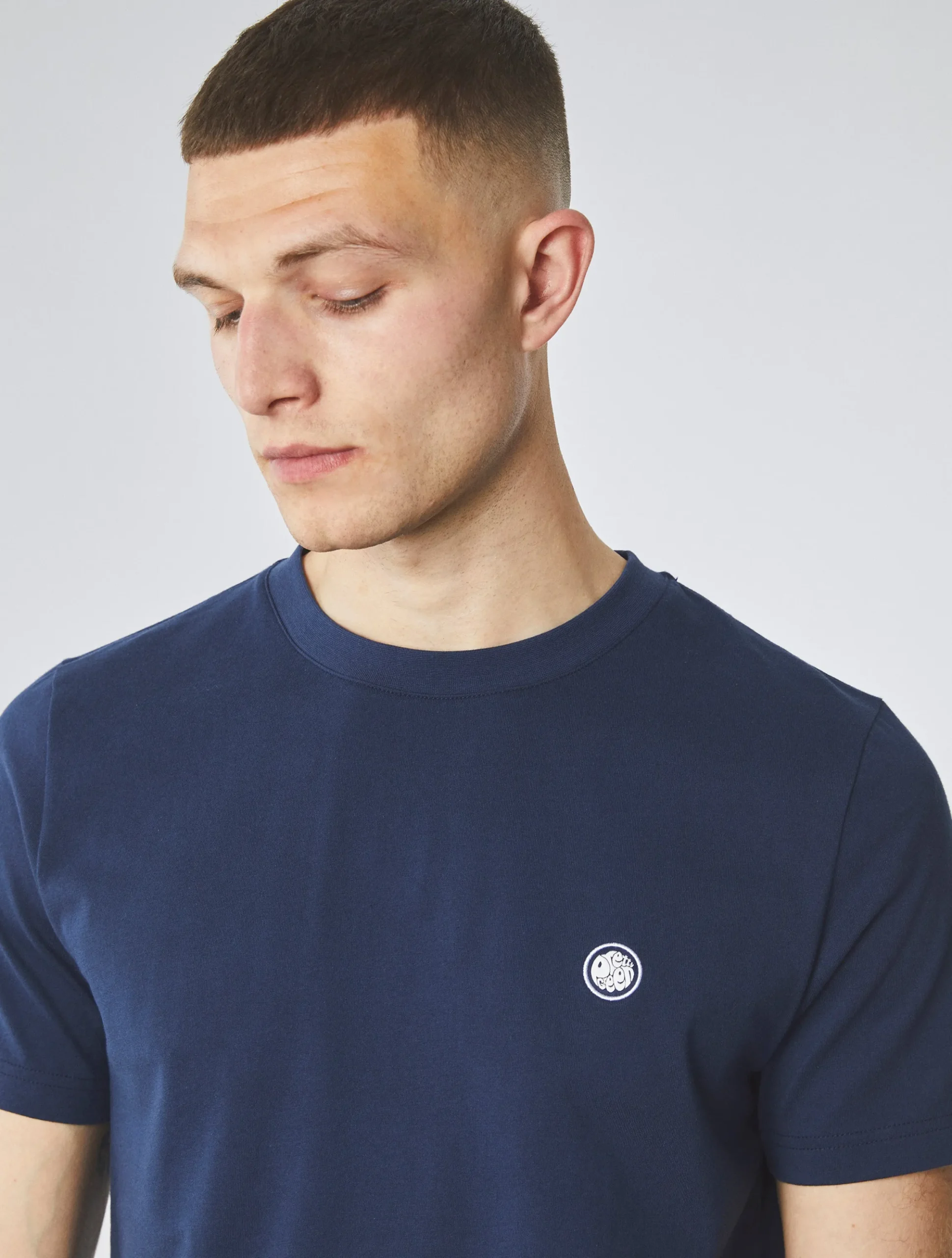 Pretty Green Mitchell T-Shirt Navy Online