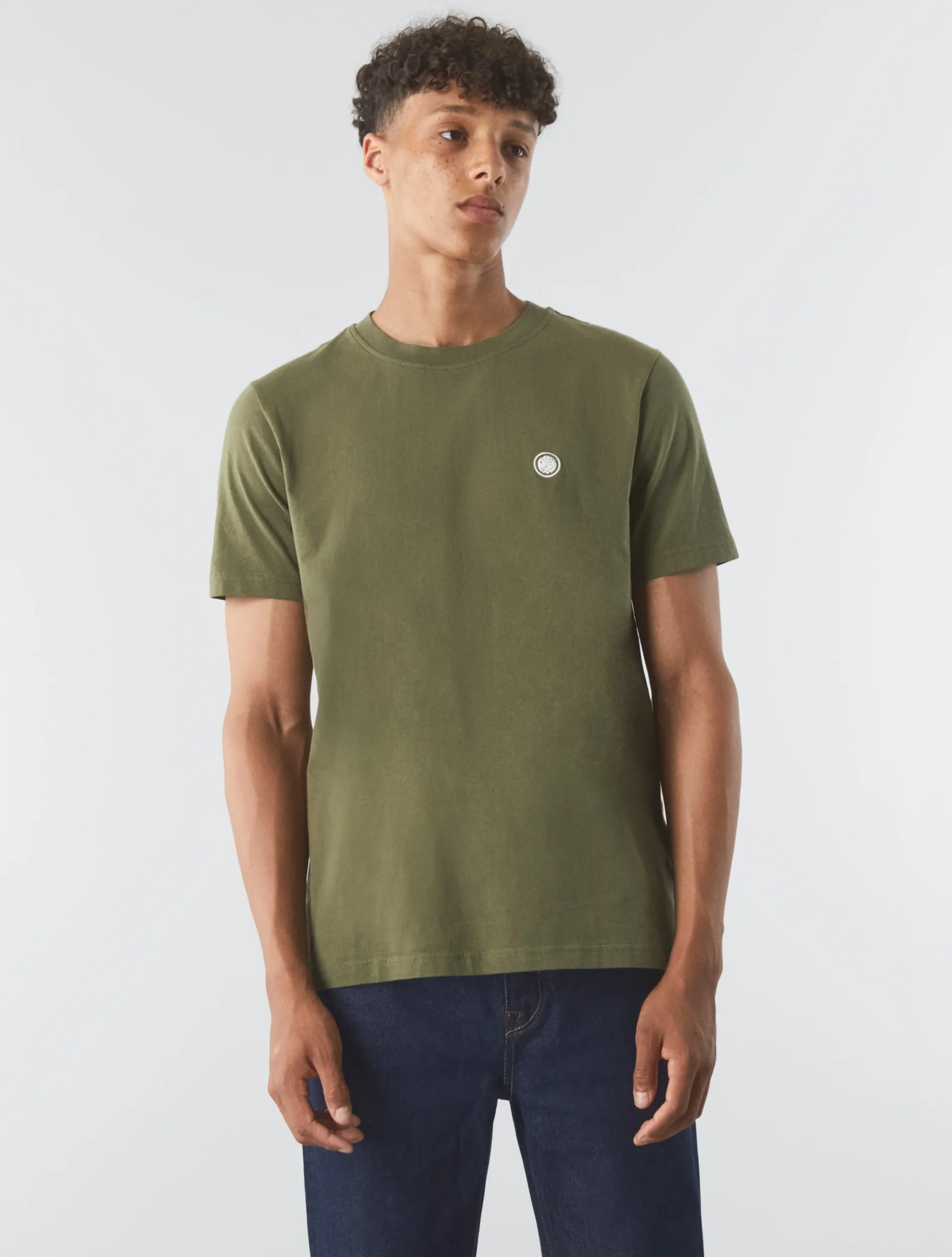 Pretty Green Mitchell T-shirt Khaki Cheap