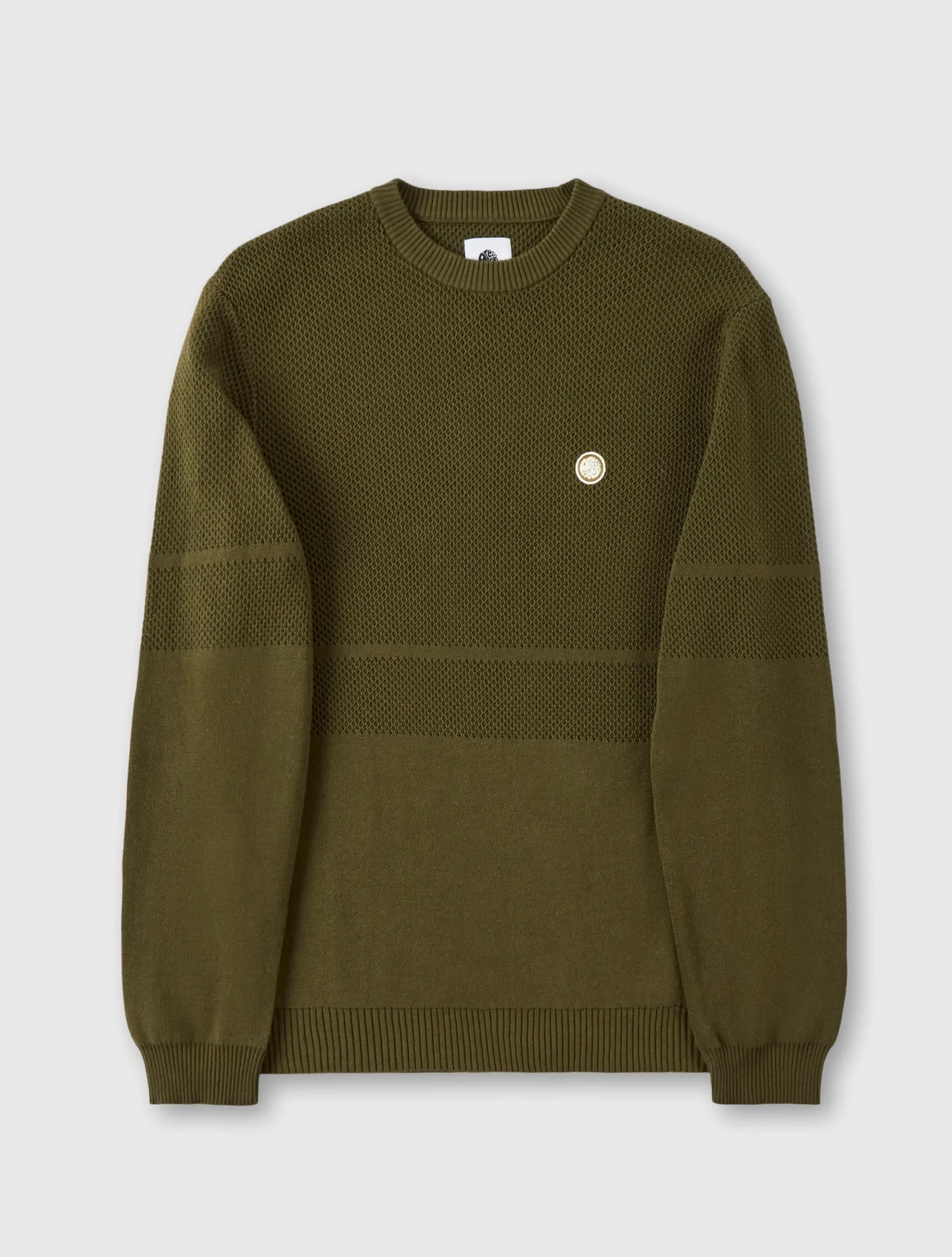 Pretty Green Mountfield Knit Khaki New