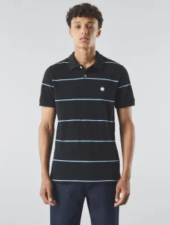 Pretty Green Mountfield Stripe Polo Black Online