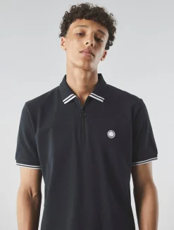 Pretty Green Mountfield Zip Polo Black Best