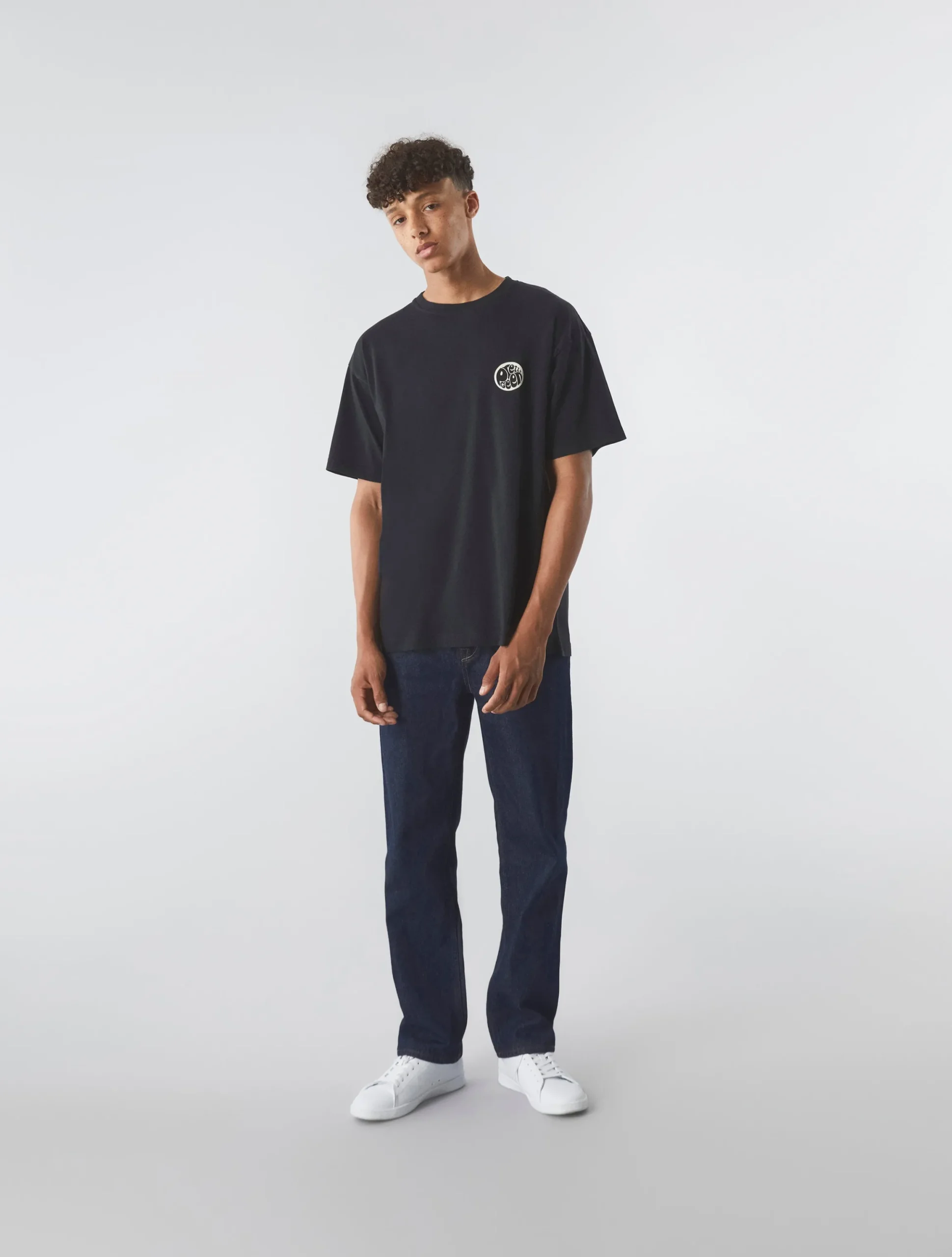 Pretty Green Speaker Oversized T-shirt Black Discount
