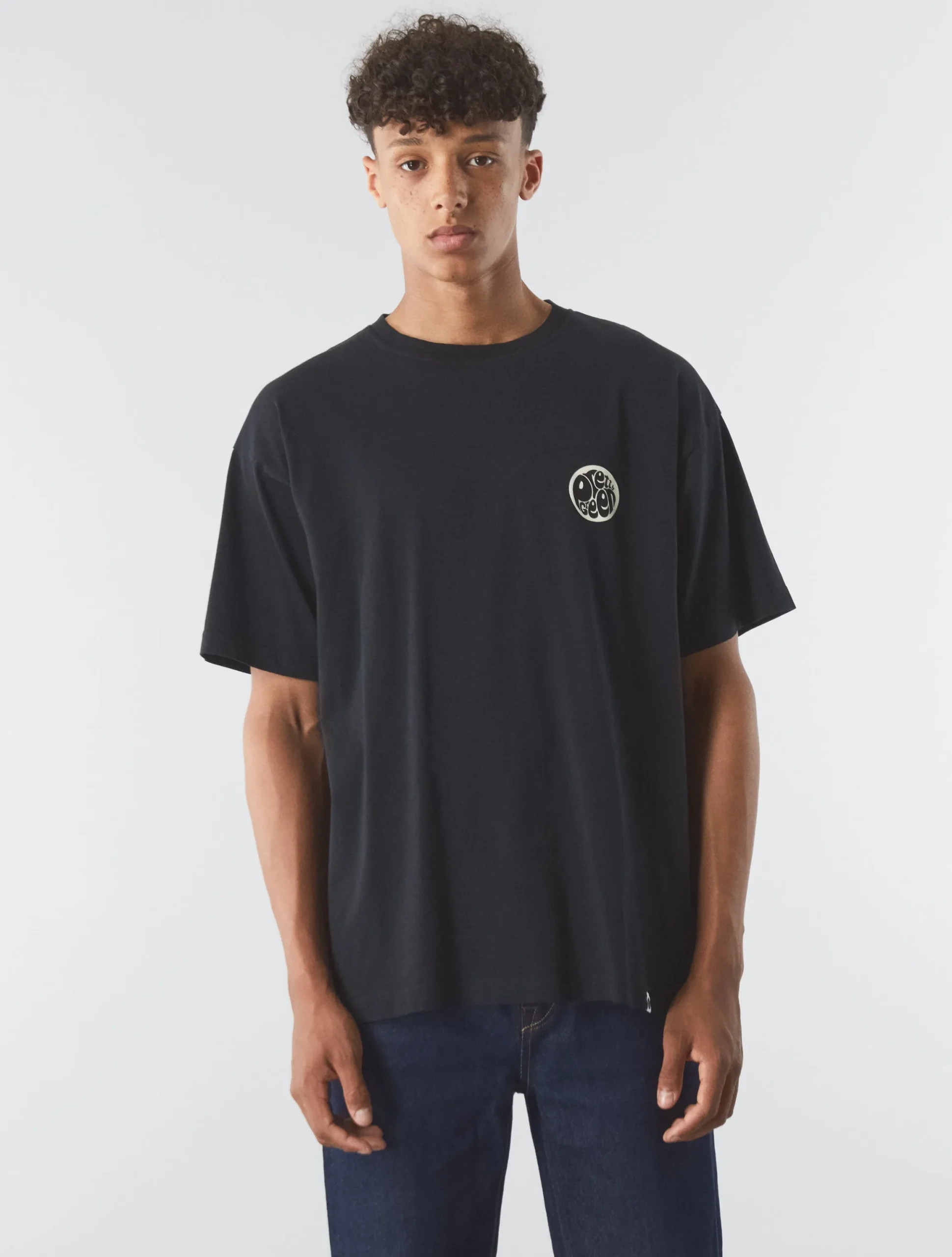 Pretty Green Speaker Oversized T-shirt Black Discount