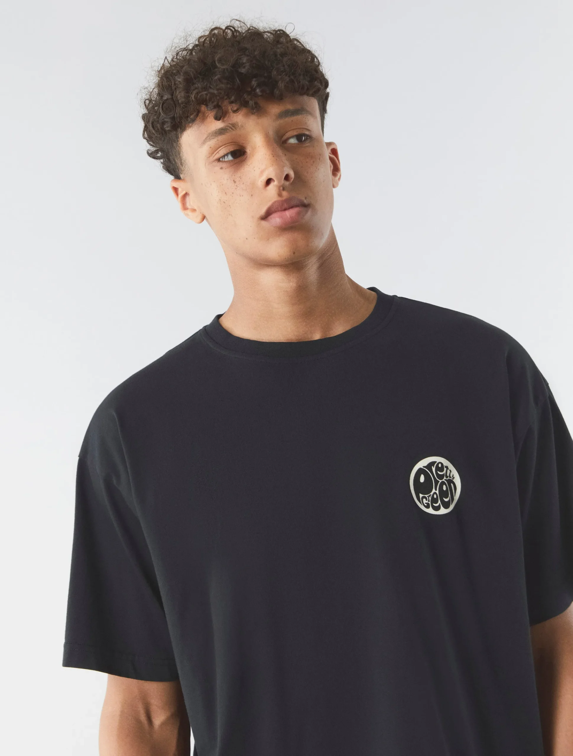 Pretty Green Speaker Oversized T-shirt Black Discount
