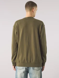 Pretty Green Standards Crew Sweat Khaki Shop