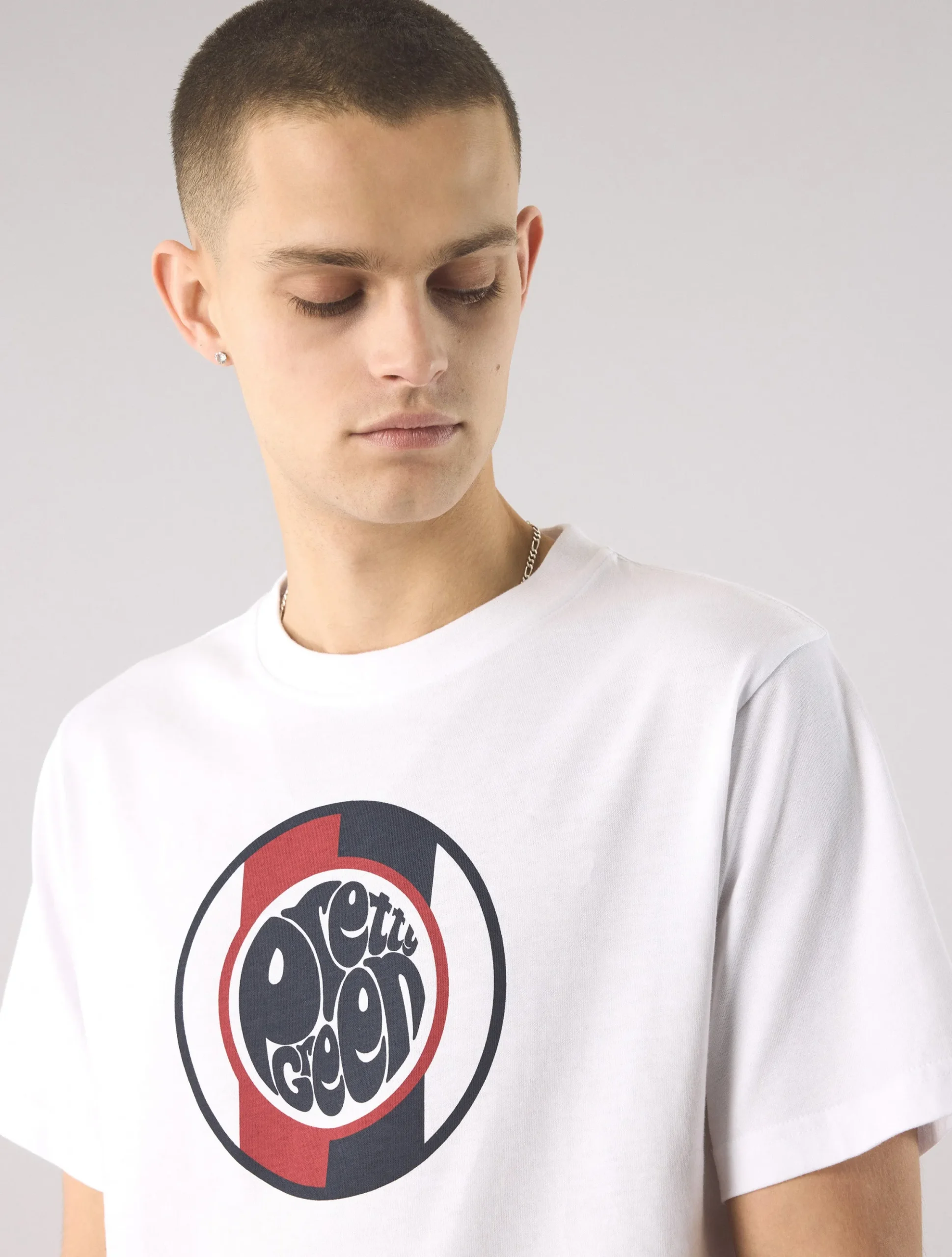 Pretty Green Tilby Logo T-shirt White Best