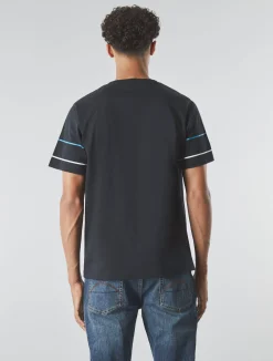 Pretty Green Tilby Sleeve Stripe T-shirt Black Clearance