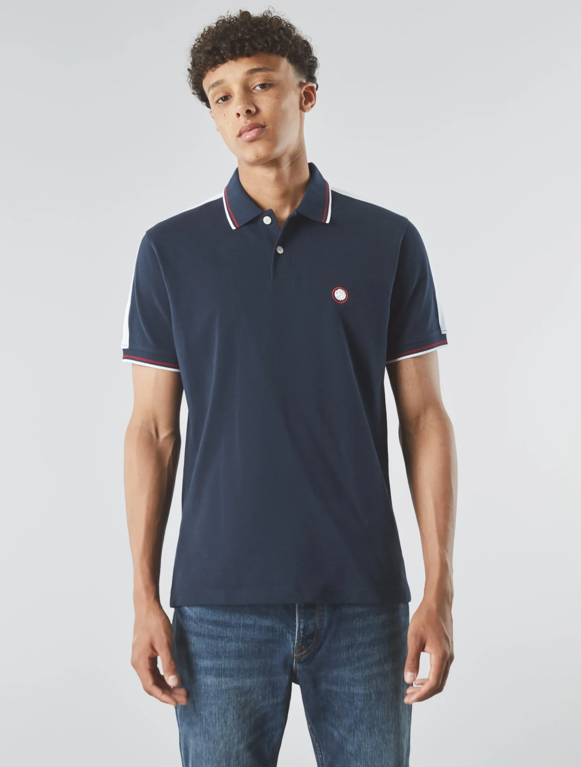 Pretty Green Tilby Tape Polo New