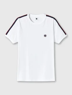 Pretty Green Tilby Tape T-shirt White Fashion