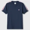 Pretty Green Tilby Tape T-shirt Navy Cheap