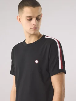 Pretty Green Tilby Tape T-shirt Black Cheap